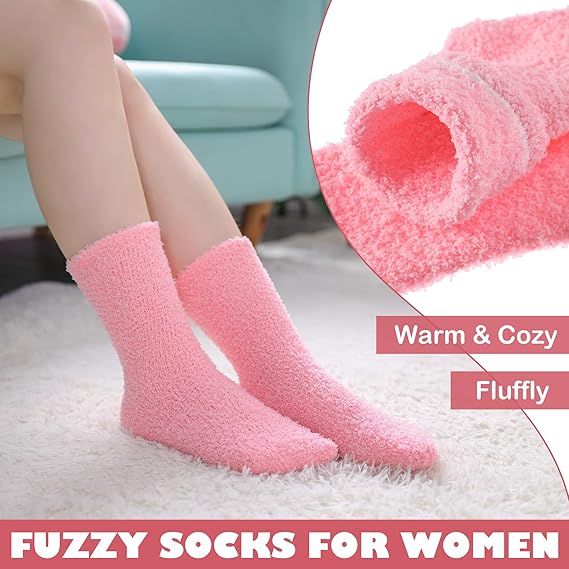 5 Pack Women's Winter Warm Socks Comfortable Soft Home Socks - Image 4