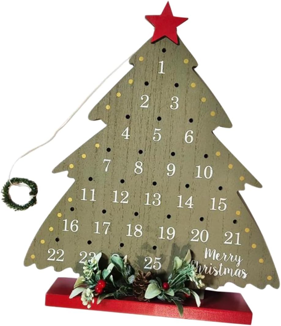 2026 Christmas Tree Advent Calendar - 1 Piece - Office Decoration - Holiday Countdown Function - Festive Charm - Image 1