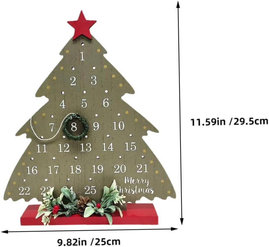 2026 Christmas Tree Advent Calendar - 1 Piece - Office Decoration - Holiday Countdown Function - Festive Charm - Image 2