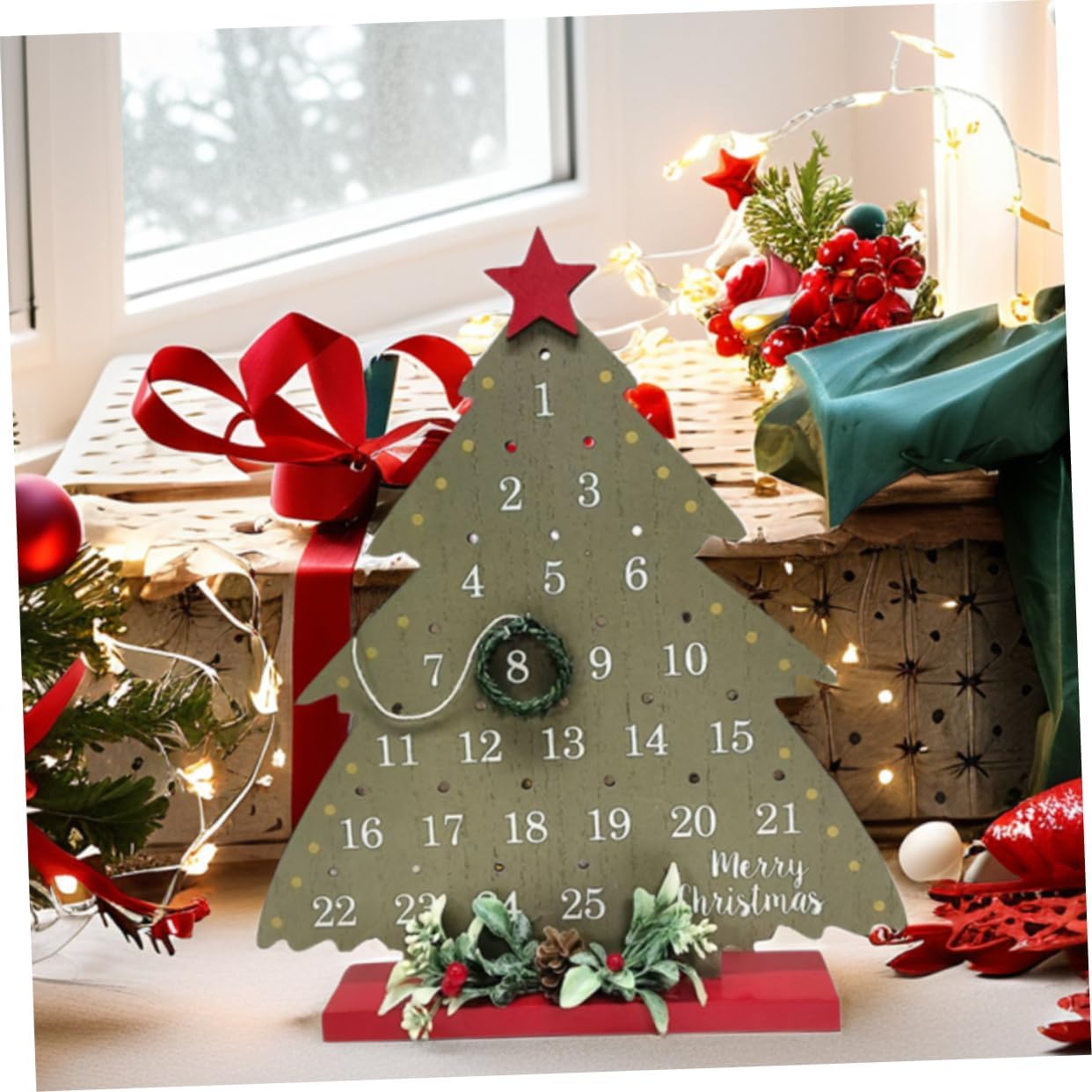 2026 Christmas Tree Advent Calendar - 1 Piece - Office Decoration - Holiday Countdown Function - Festive Charm - Image 5
