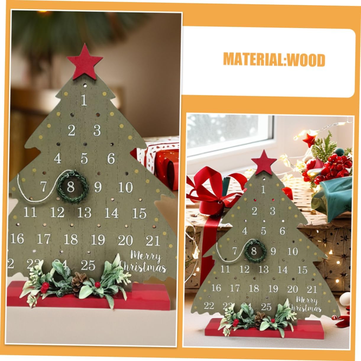 2026 Christmas Tree Advent Calendar - 1 Piece - Office Decoration - Holiday Countdown Function - Festive Charm - Image 6