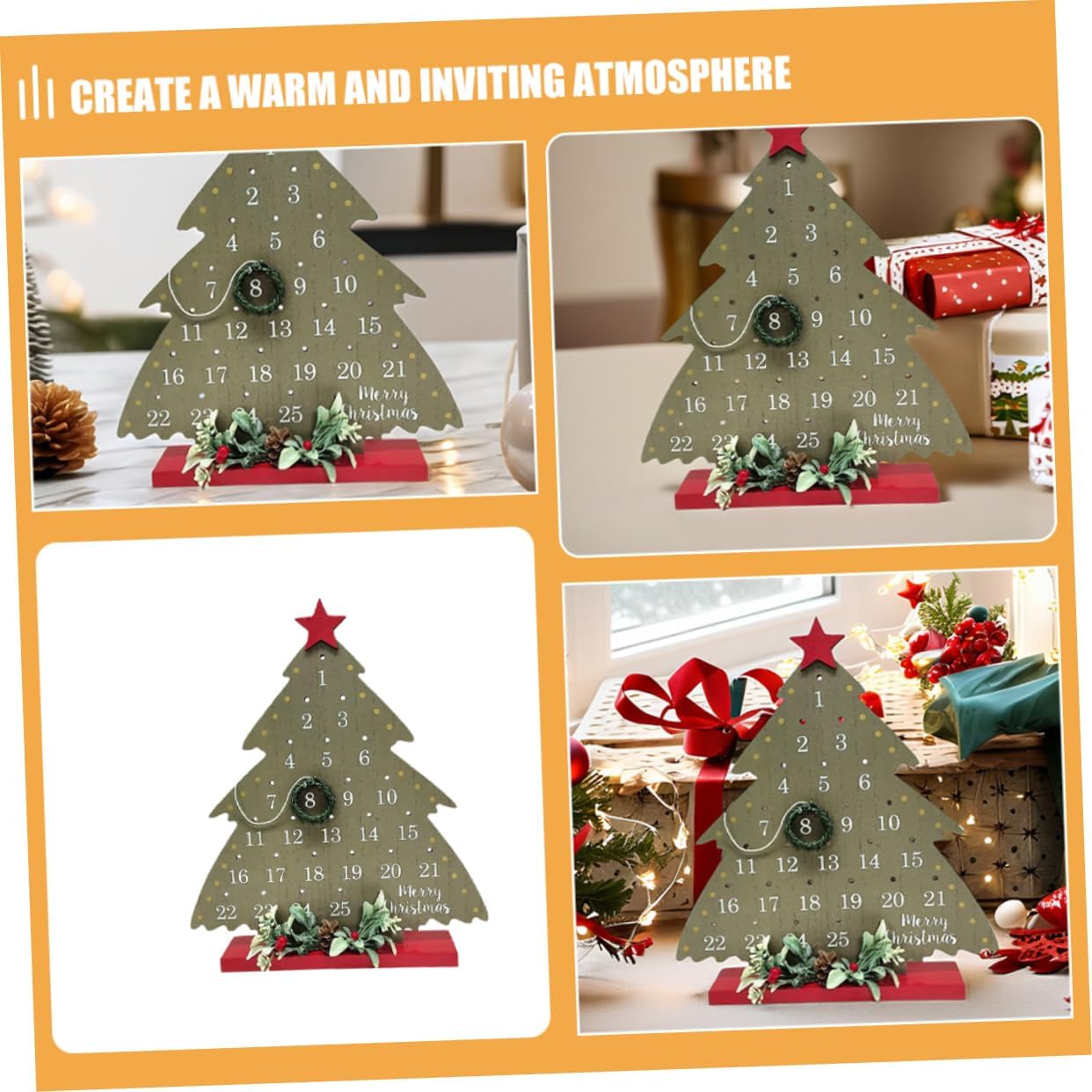 2026 Christmas Tree Advent Calendar - 1 Piece - Office Decoration - Holiday Countdown Function - Festive Charm - Image 7