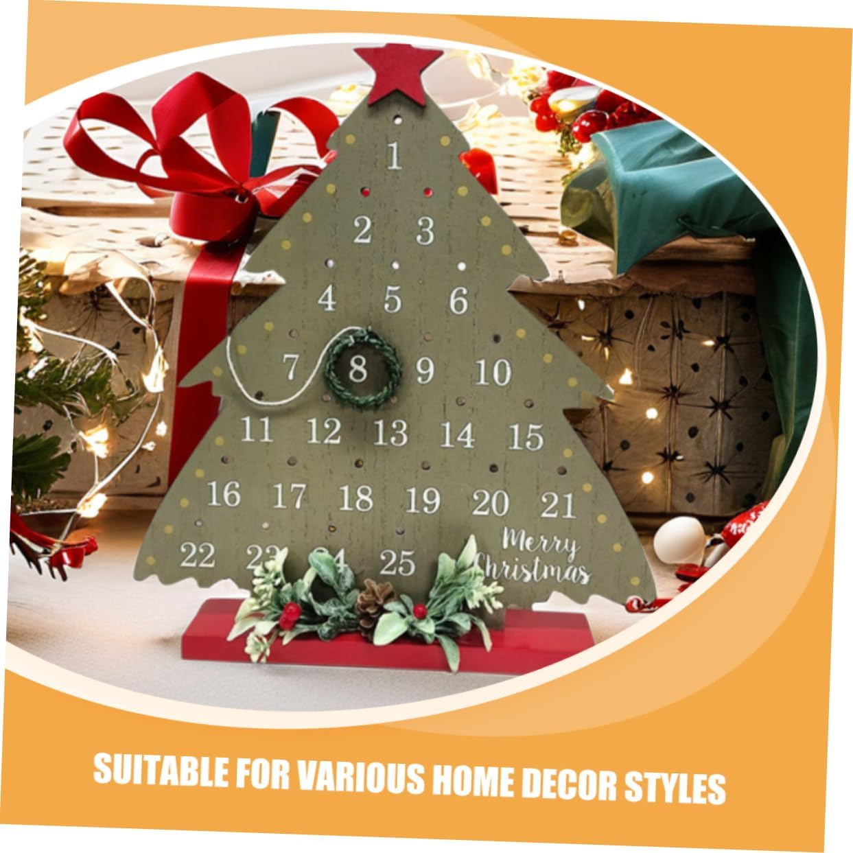 2026 Christmas Tree Advent Calendar - 1 Piece - Office Decoration - Holiday Countdown Function - Festive Charm - Image 8