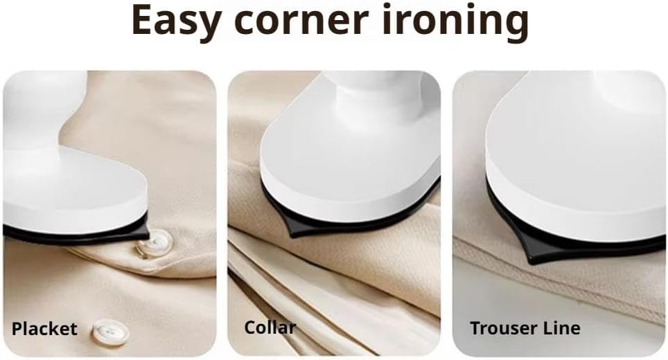 Clothing Steamer 1 Piece White Fast Heating Lightweight Easy to Iron Gentle on Fabrics Suitable for Home Travel Office - Image 6
