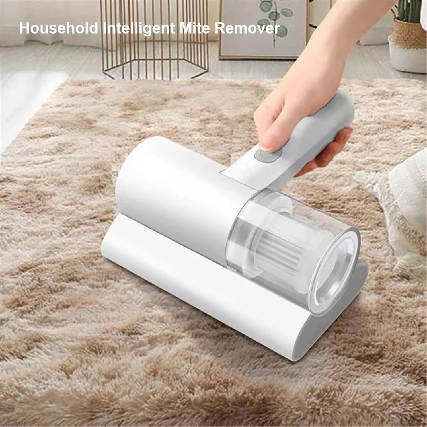 1200mAh Cordless Handheld Vacuum Cleaner White Compact Portable for Mattress Pillow Clothes Sofa Carpet Cleaning - Image 3