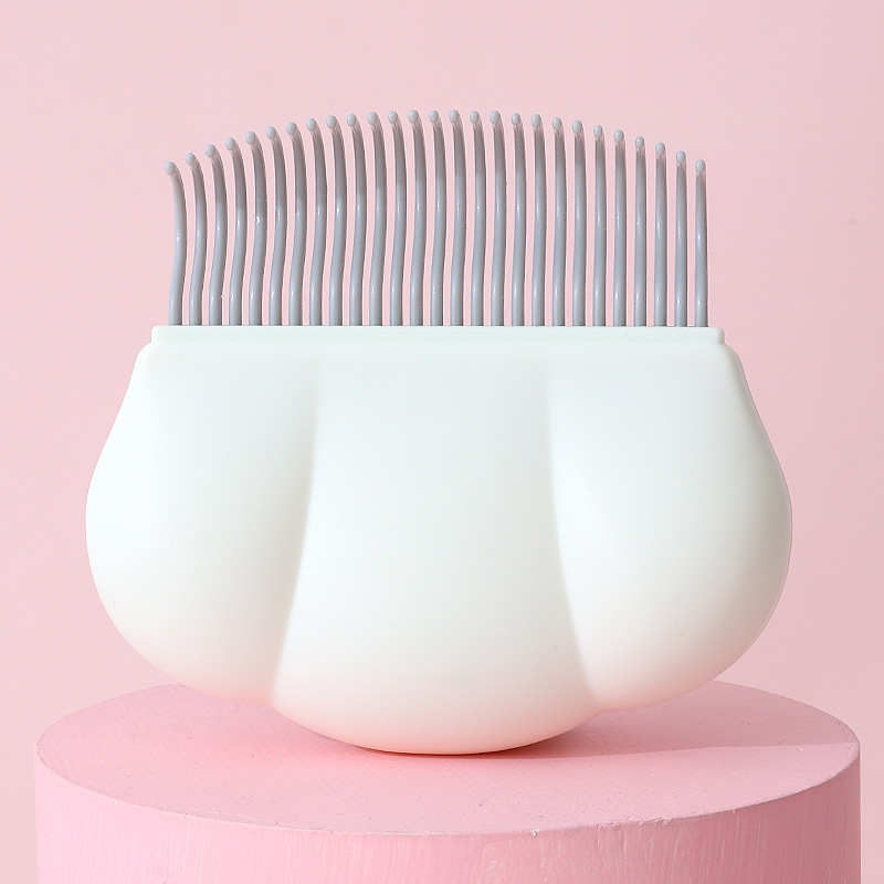 White Pet Hair Remover Brush for Dogs and Cats Anti-Shedding Grooming Tool - Image 1