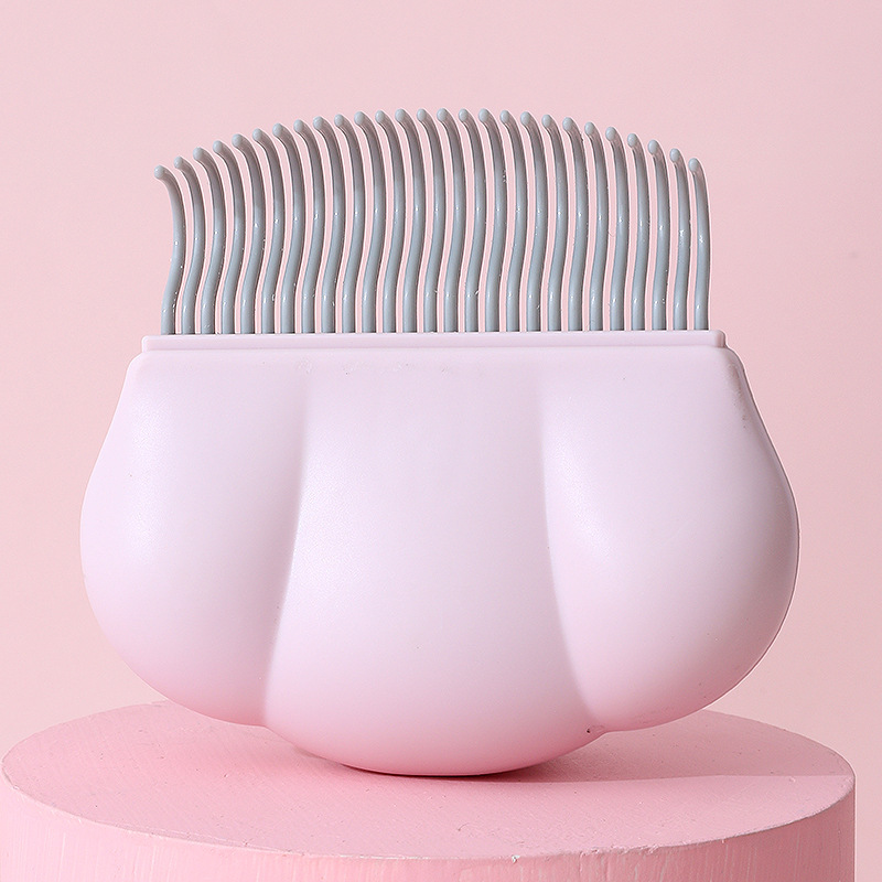 Pink Pet Hair Remover Brush Suitable for Cats and Dogs Anti-Shedding Grooming Tool 1 Piece - Image 1