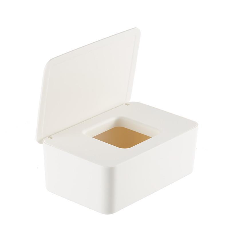 Wet Wipes Dispenser White 18x11x7cm Dustproof Multifunctional 1 Piece - Image 1