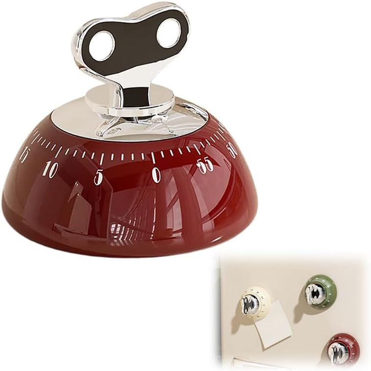 Magnetic Digital Kitchen Timer Red Countdown Timer Up to 60 Minutes Ideal for Cooking Office Tasks and Studying - Image 1