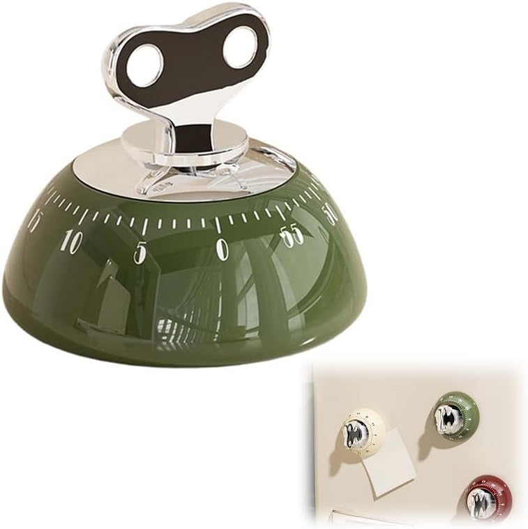 Magnetic Digital Kitchen Timer Matcha Green Countdown Up to 60 Minutes for Cooking Office Tasks and Studying - Image 1