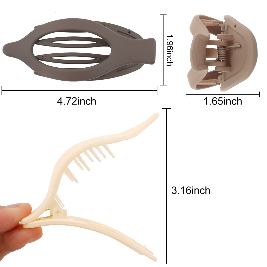 Women's Hair Clips 3 Pack 12cm Non-Slip Hair Clamps Hair Accessories - Image 6