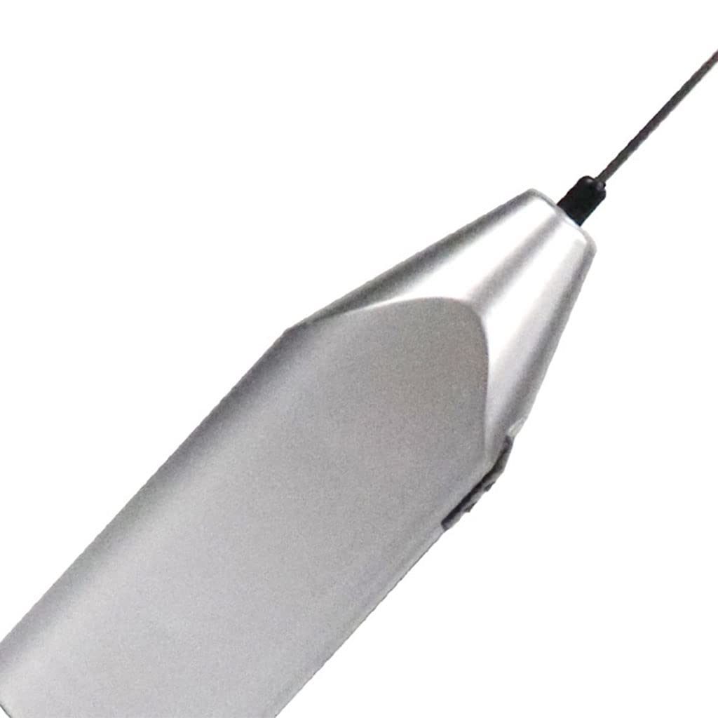 Electric Milk Frother Silver Handheld Mini Coffee Blender No Battery Required - Image 3