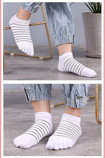 5 Pairs Women's Fun Sports Socks Size 35/41 for Exercise Walking Home Use - Image 3