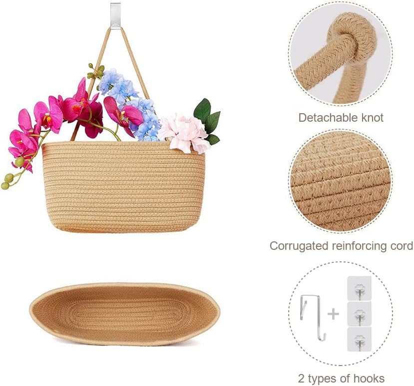 Foldable Wall-Mounted Storage Basket - Hanging Organizer for Home Use - Image 4