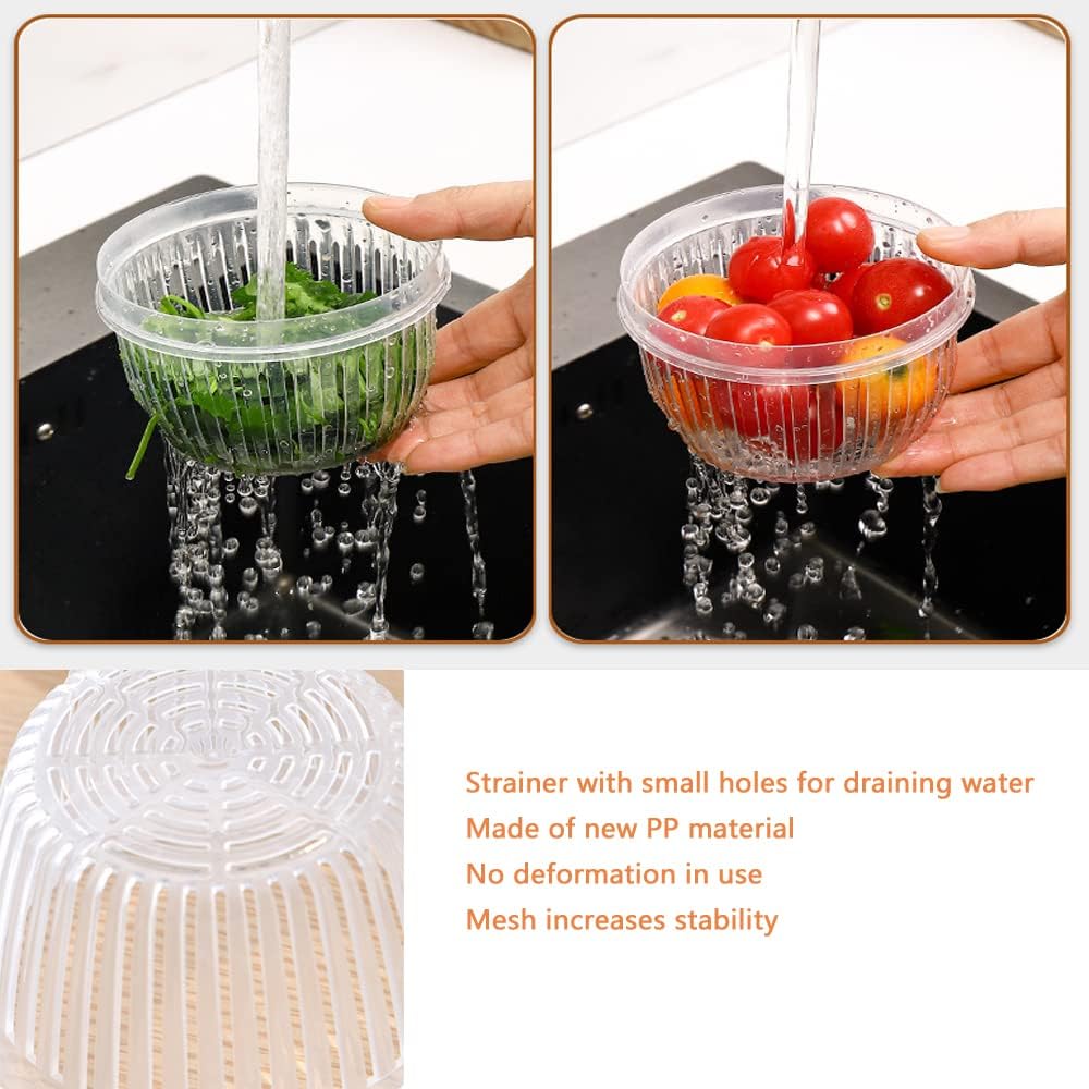 4 Pack 0.5L Plastic Storage Boxes with Lids and Filter - Stackable Organizing Containers - Image 2