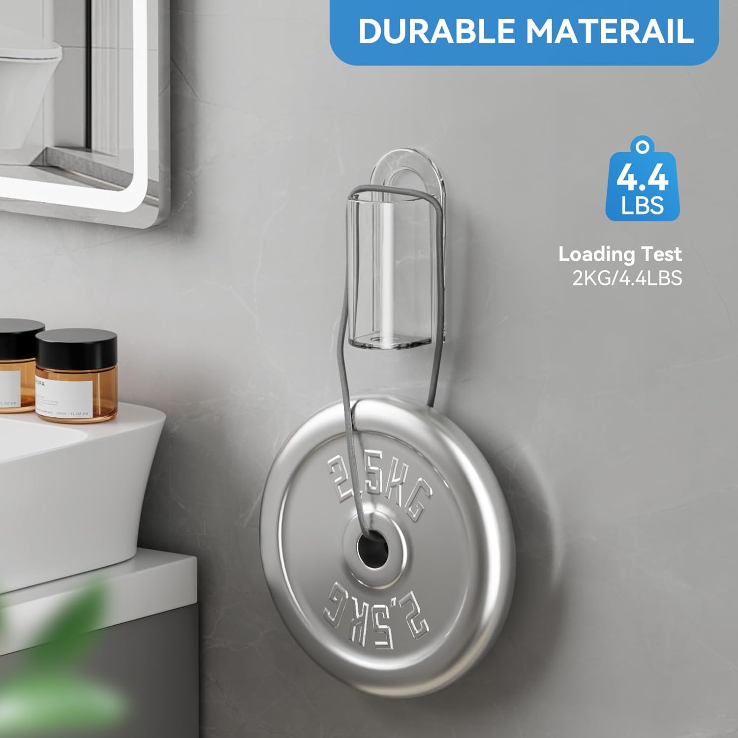 2 Pack Transparent Electric Toothbrush Organizer Wall Mounted Self Adhesive Toothbrush Holder for Bathroom - Image 6