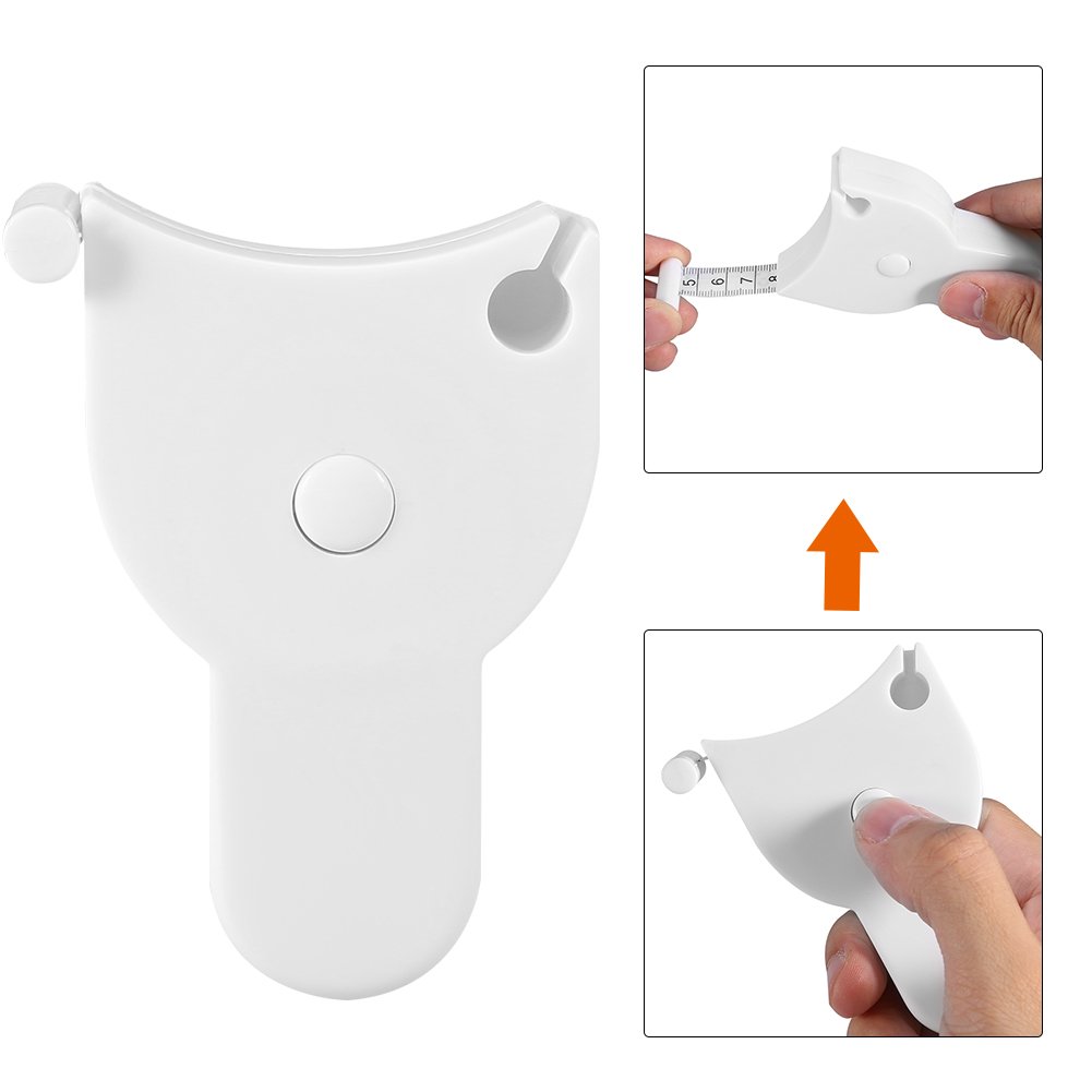 Retractable Measuring Tape Body Measure Sports Tape Measure Set White - Image 4