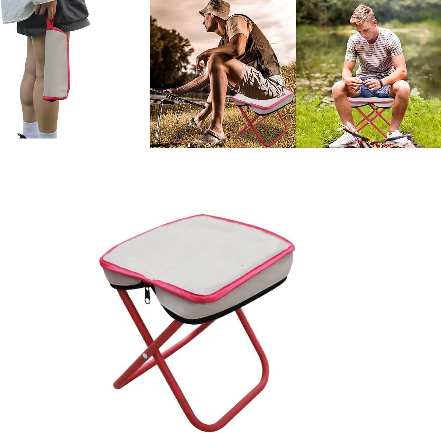 Folding Cane - 1 Piece - Hand Support Cane - Foldable Stool - Portable for Outdoor Camping Hiking Travel Sketching - Image 2