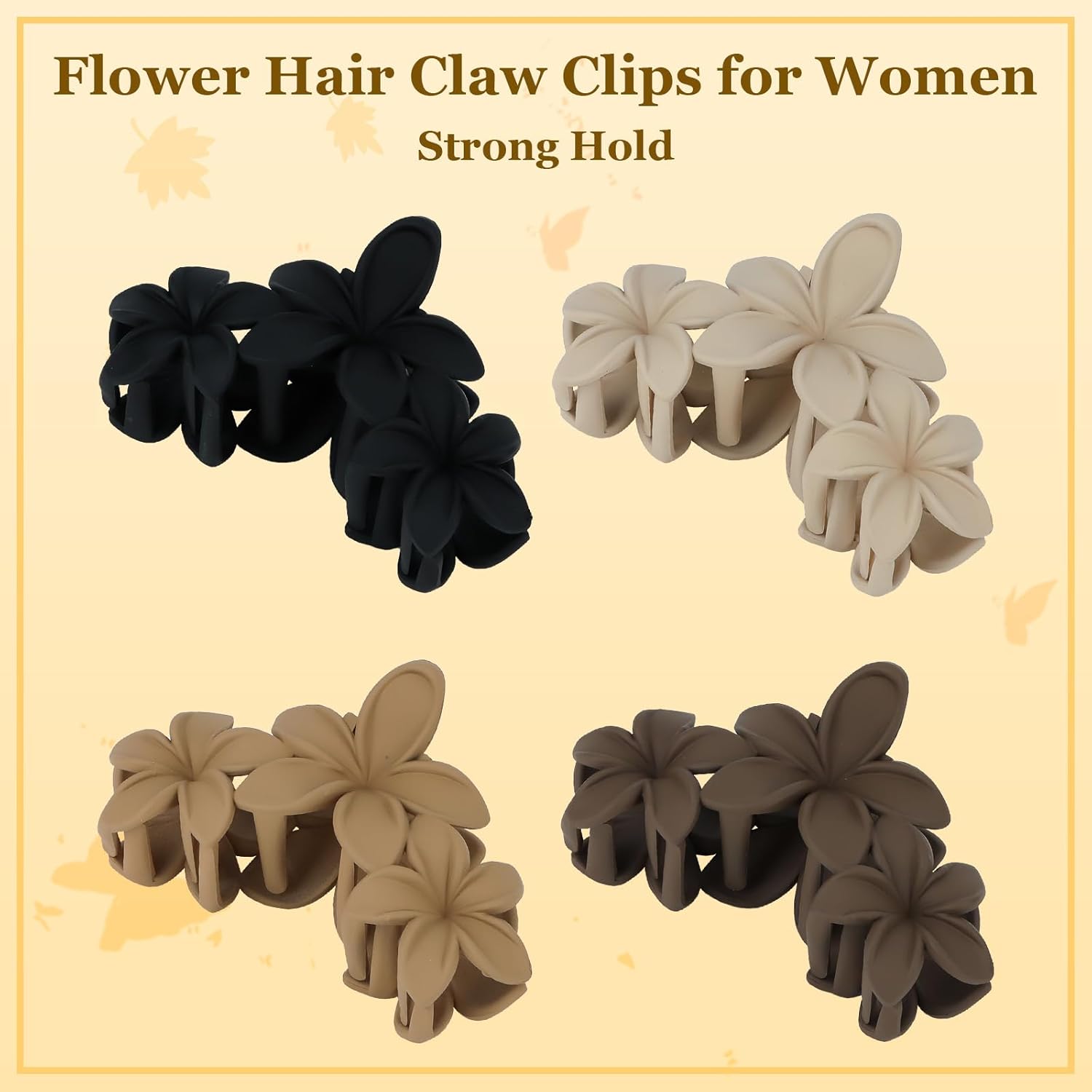 4 Pack Large Hair Clips 11.5cm Anti-Slip Strong Grip Hair Accessories for Women - Image 6