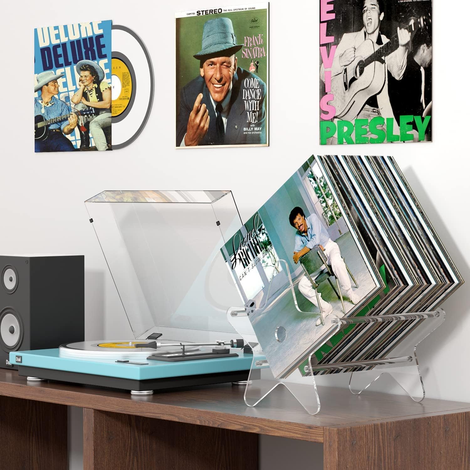 1 Piece Transparent Vinyl Record Holder Storage System Organizer for LP Records - Image 4