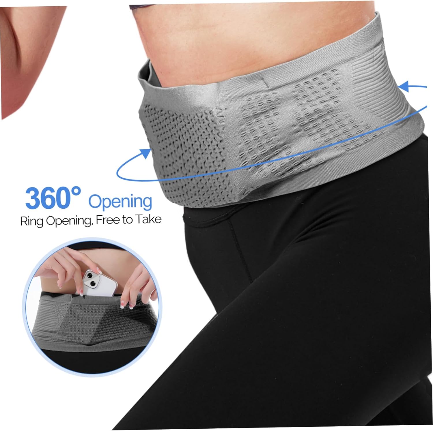 1 Piece Grey Unisex Lightweight Portable for Walking and Outdoor Activities - Image 5