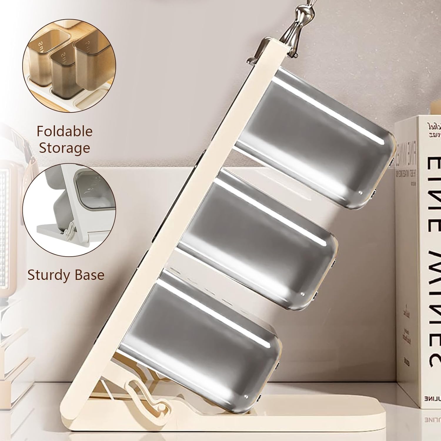 Slanted Design Coffee Capsule Holder 15.5x11.5x32CM Storage Organizer for Countertop Drawer Pantry - Image 2