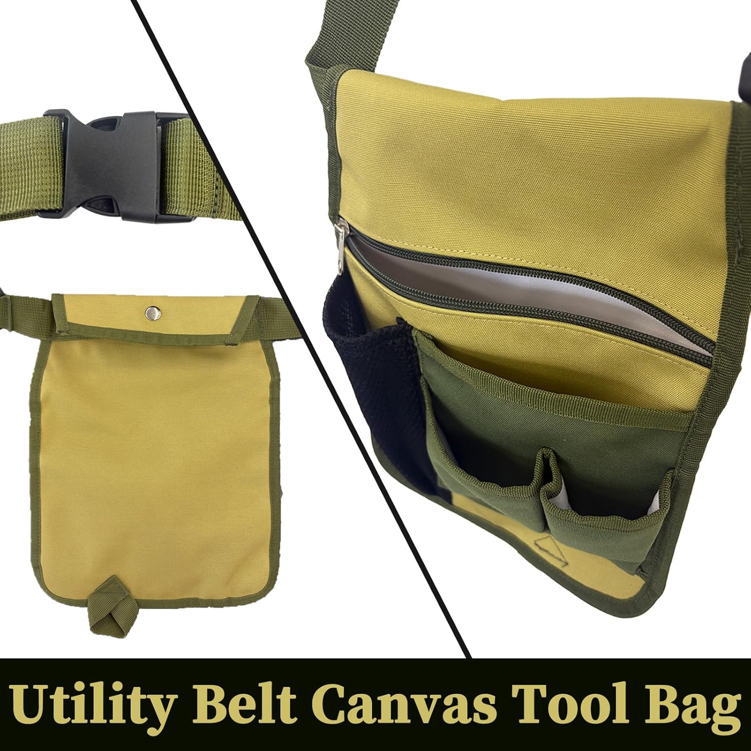 Garden Tool Belt - 1 Piece - Green - Multiple Pockets - Ideal for Outdoor Use - Image 6