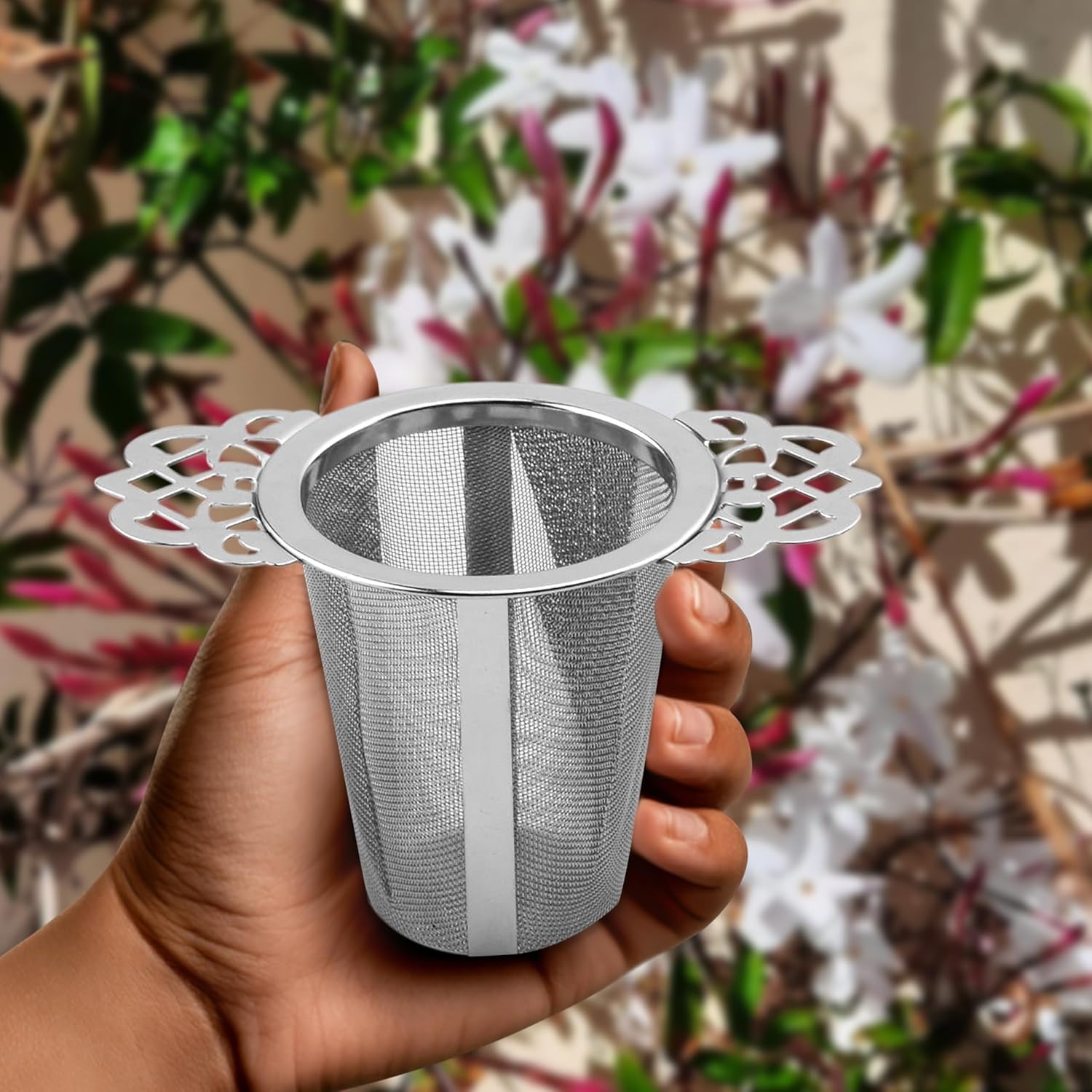 2 Pack Stainless Steel Tea Strainers for Loose Leaf Tea - Reusable Tea Filters - Image 4