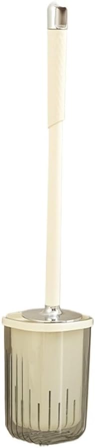 Compact Toilet Brush with Long Handle Wall Mounted No Drilling Bathroom Cleaning Tool Anti-Splash Design - Image 1