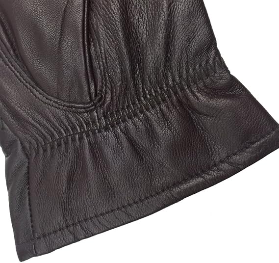 Women's Stylish Winter Gloves Warm Wool & Cotton Soft Knitted Fashion Gloves in Brown - Image 3