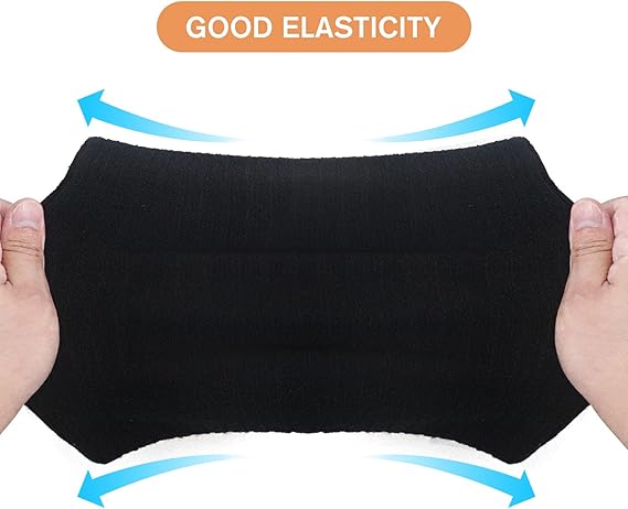 Black Fleece Scarf for Winter Sports - Warm and Cozy Cold Weather Accessory - Image 4