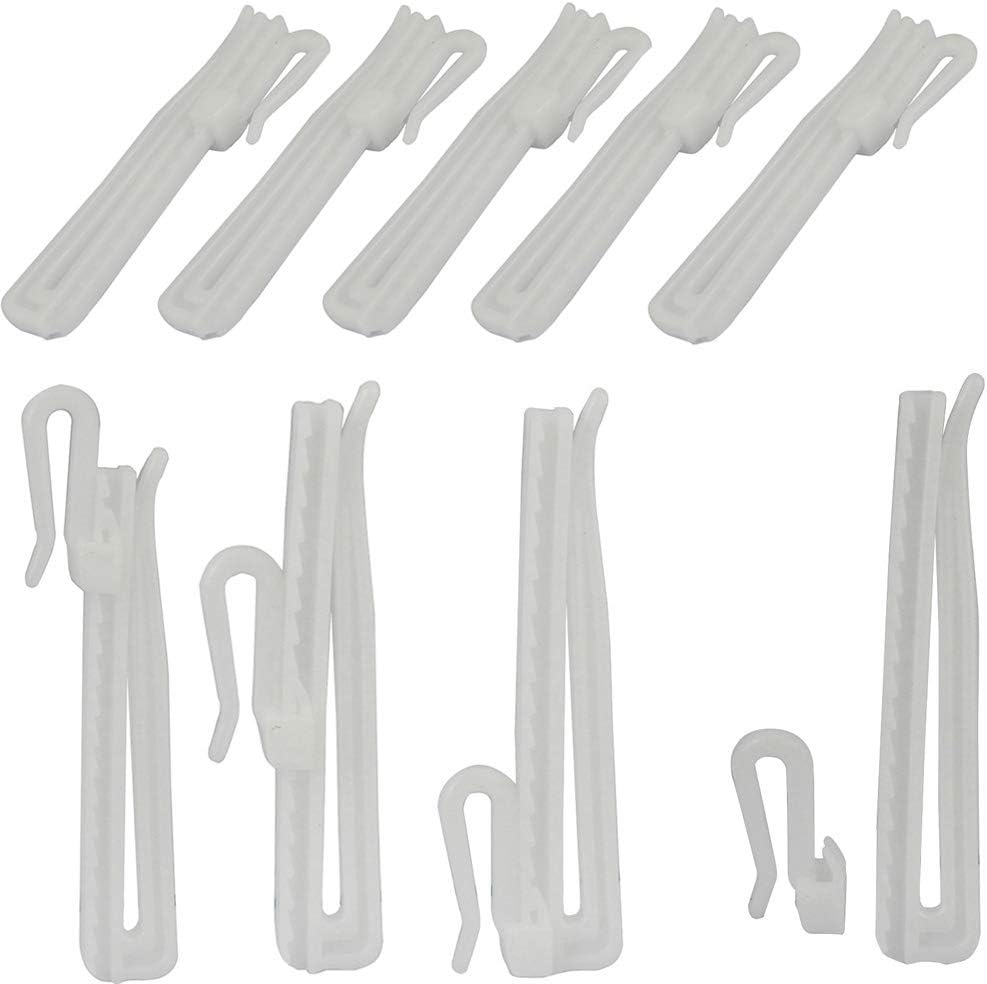30 Pack 85mm White Curtain Hooks Window Decoration Accessories - Image 1