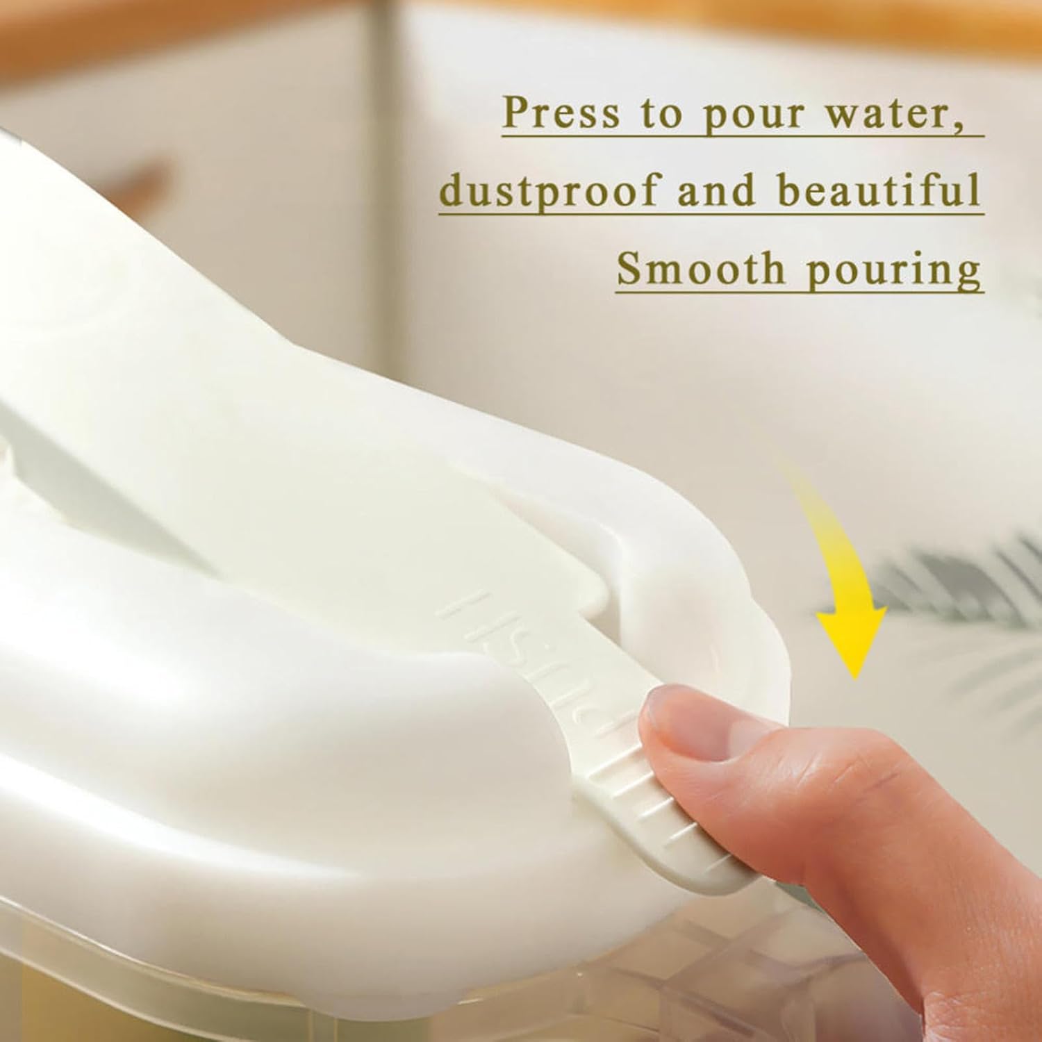 1800ml Transparent Plastic Water Jug with Lid - Large Capacity Drink Container - Image 3