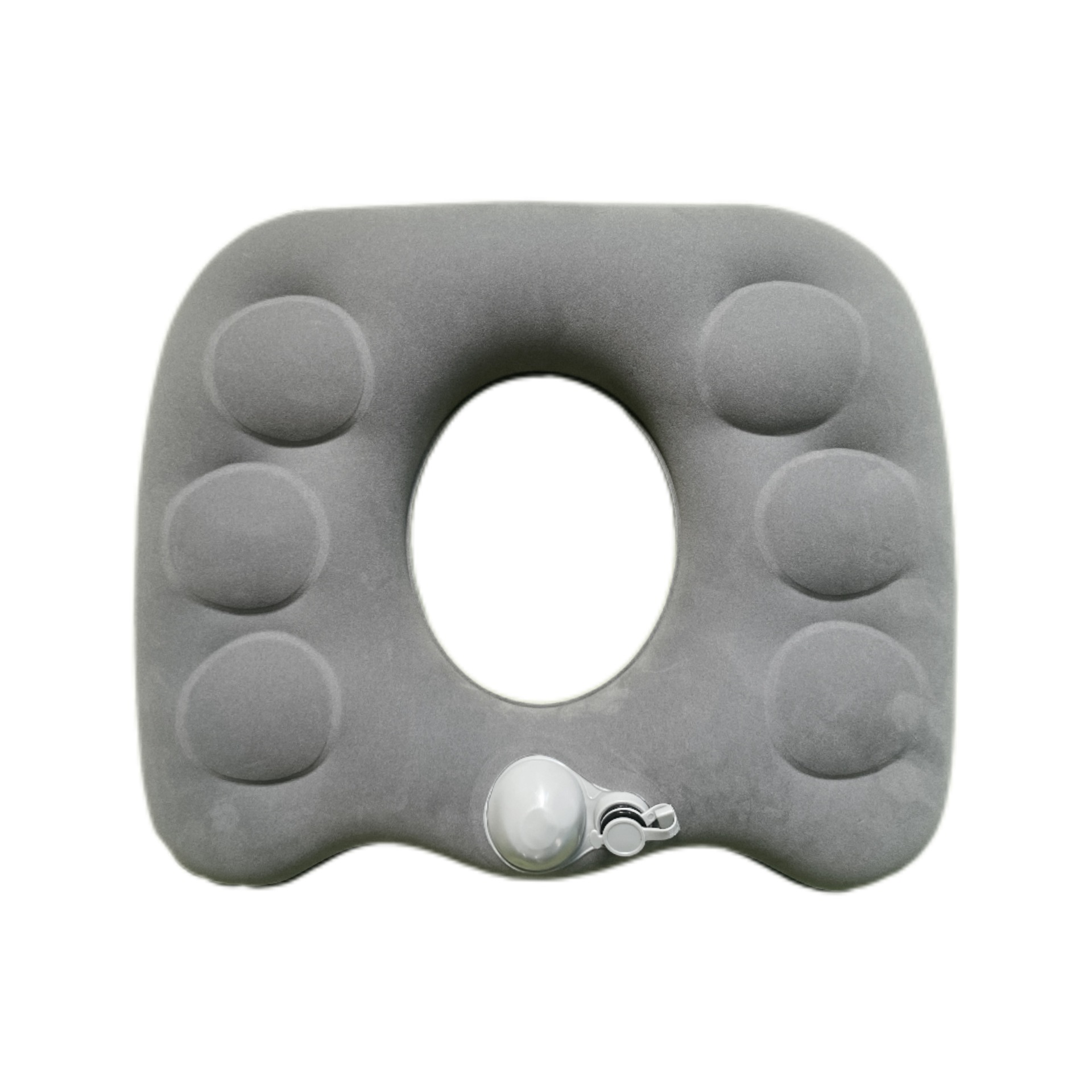 1 Piece Donut Seat Cushion Anti-Slip for Office Chair Car Grey Comfort Support Pillow - Image 1