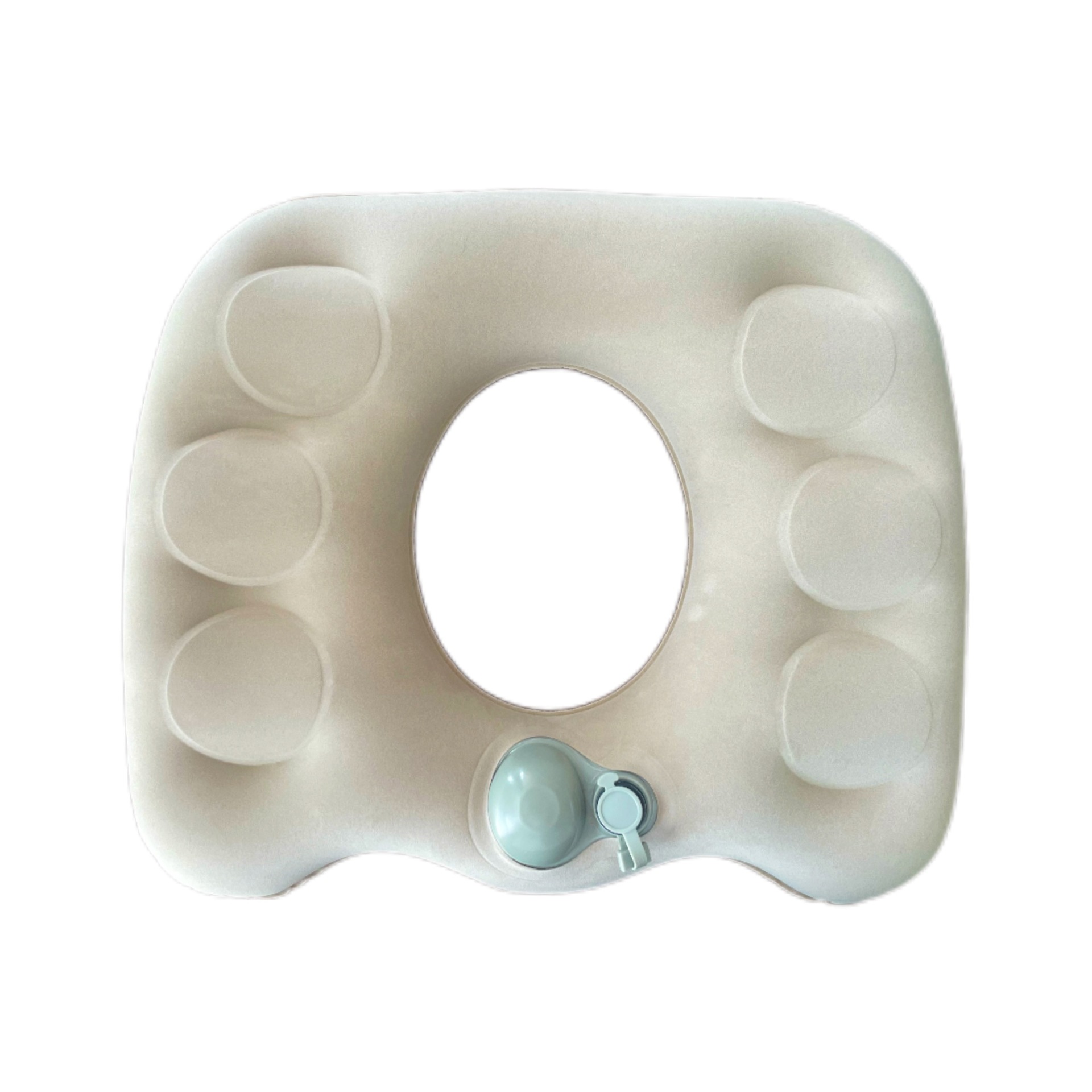 Donut Seat Cushion Anti-Slip for Office Chair Car Broken White Comfort Support Pad - Image 1