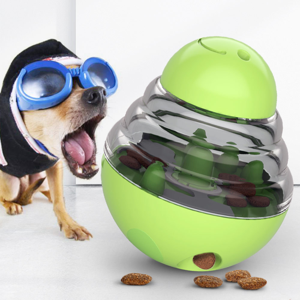Green Interactive Dog Snack Ball Chew Toy Food Dispenser for Dogs - Image 1