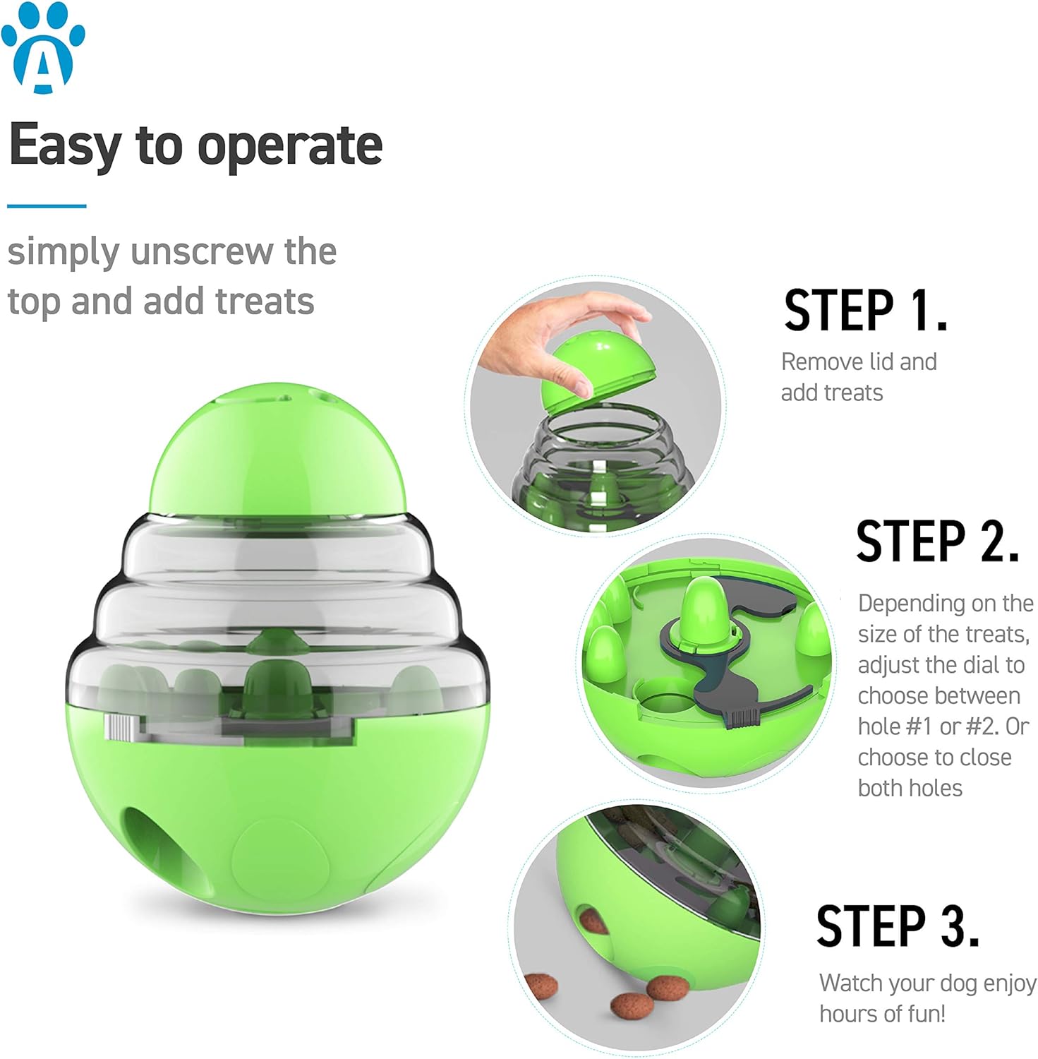 Pink Red Interactive Dog Snack Ball Toy Food Dispenser for Dogs 1 Piece - Image 2