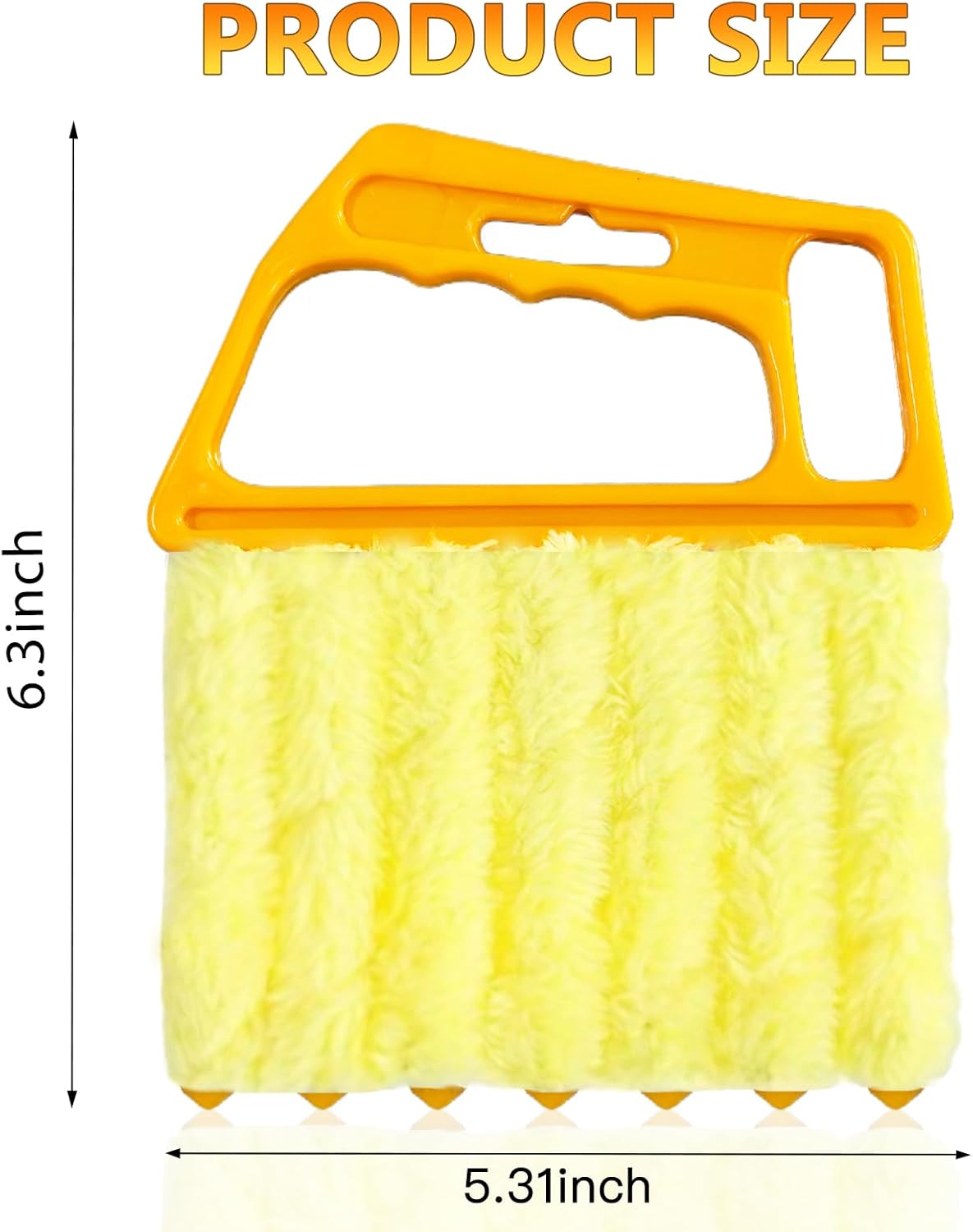 4 Pack Lamella Cleaner Dust-Free Yellow and Orange Blades Cleaning Tool - Image 2