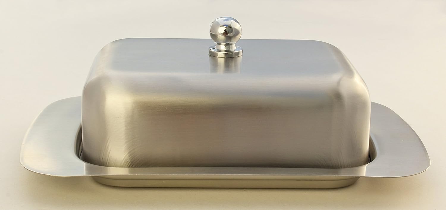 Stainless Steel Butter Dish with Lid 18.5x12.2x6cm Silver Butter Container for Kitchen Storage - Image 7