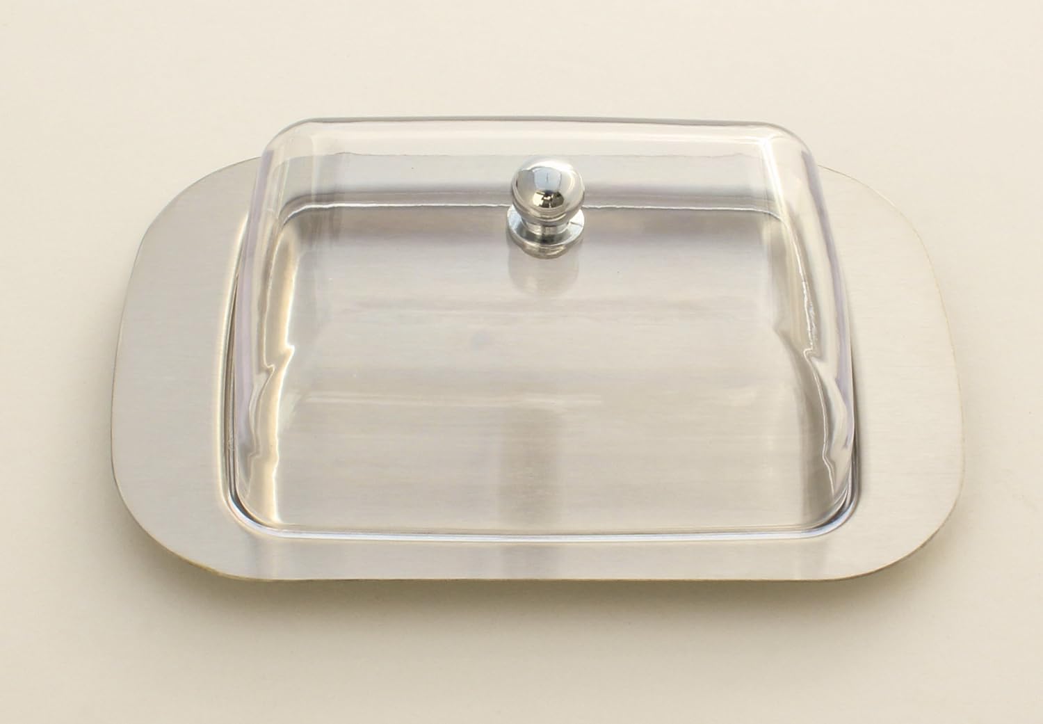 Stainless Steel Butter Dish with Lid 18.5x12.2x6cm Transparent Butter Container - Image 8