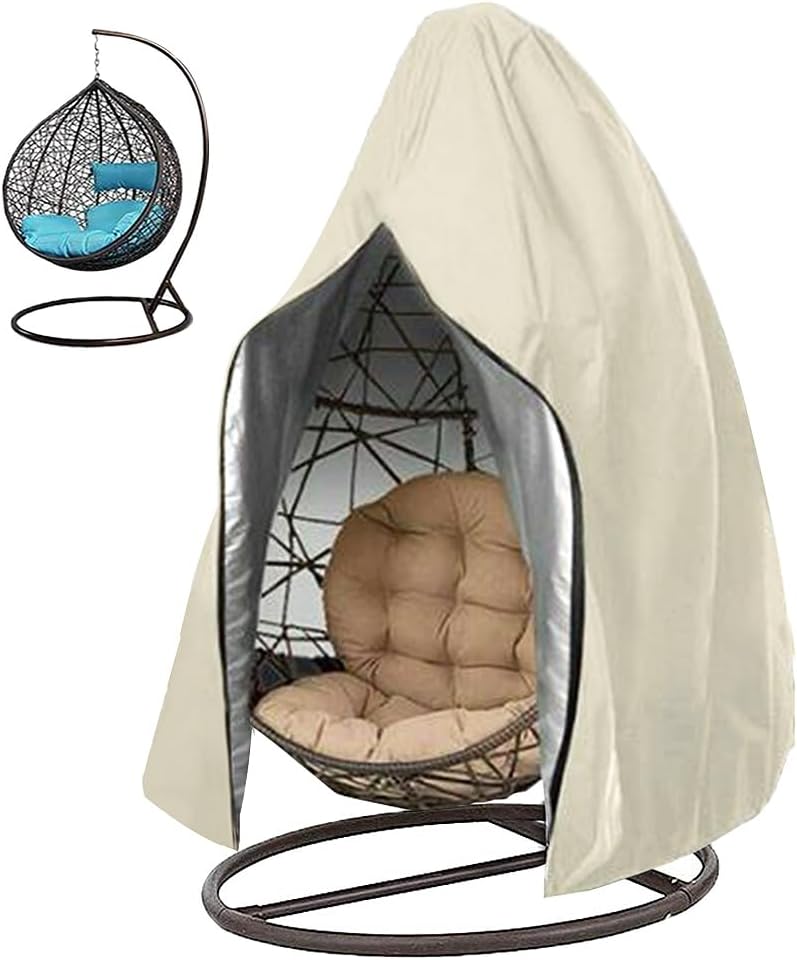 Garden Furniture Cover 115x190cm Waterproof Outdoor Furniture Protector Beige Patio Furniture Cover - Image 1