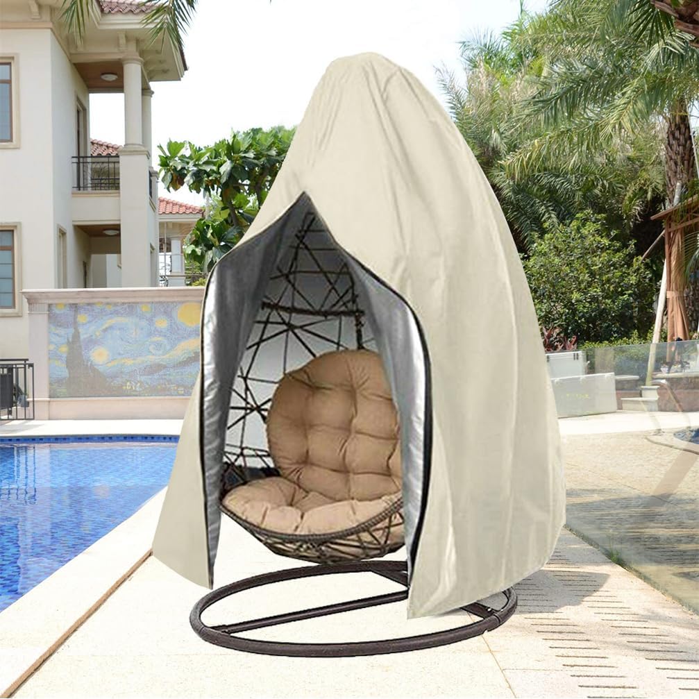 Garden Furniture Cover 115x190cm Waterproof Outdoor Furniture Protector Beige Patio Furniture Cover - Image 5