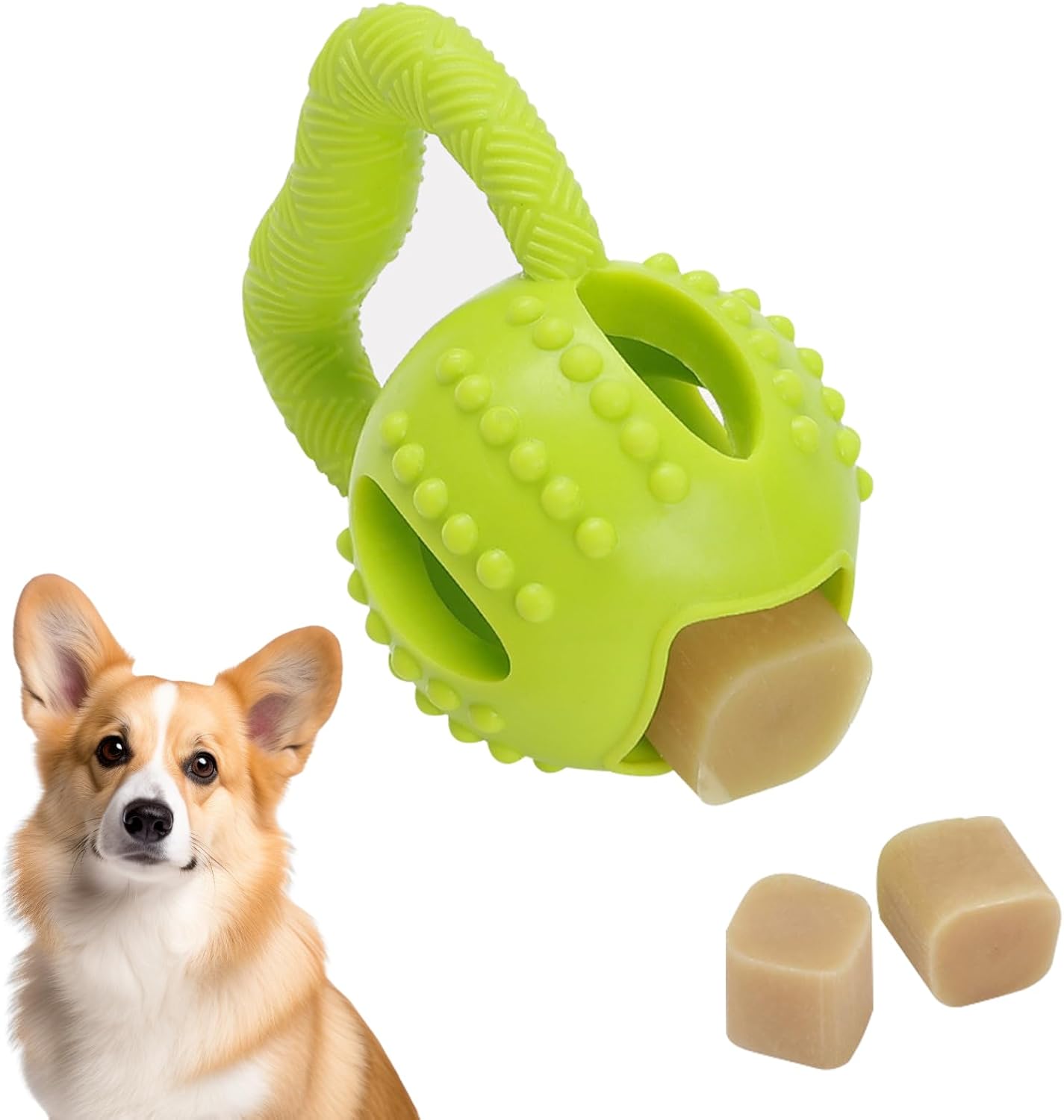 Interactive Chew Toy for Small Dogs Square Shaped Teeth Cleaning and Biting Plaything - Image 1