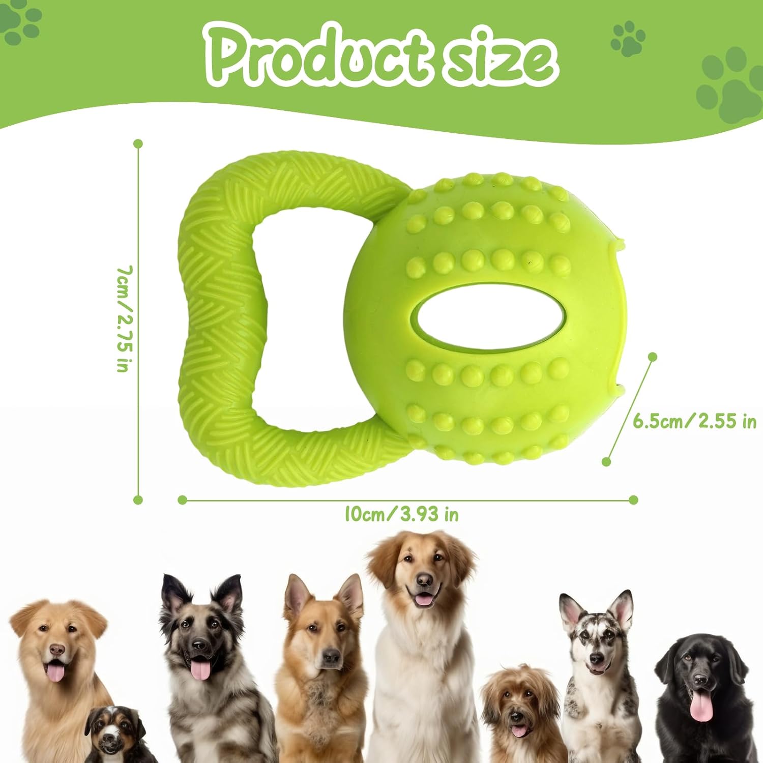 Interactive Chew Toy for Small Dogs Square Shaped Teeth Cleaning and Biting Plaything - Image 2