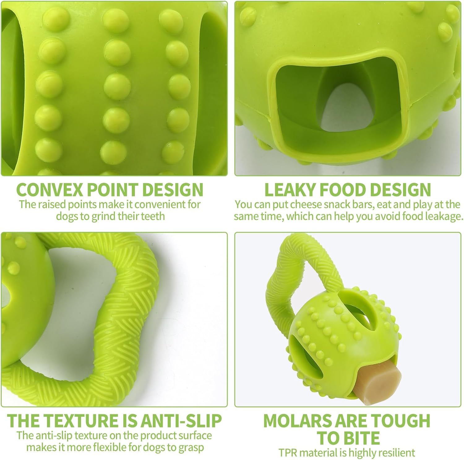 Interactive Chew Toy for Small Dogs Square Shaped Teeth Cleaning and Biting Plaything - Image 3