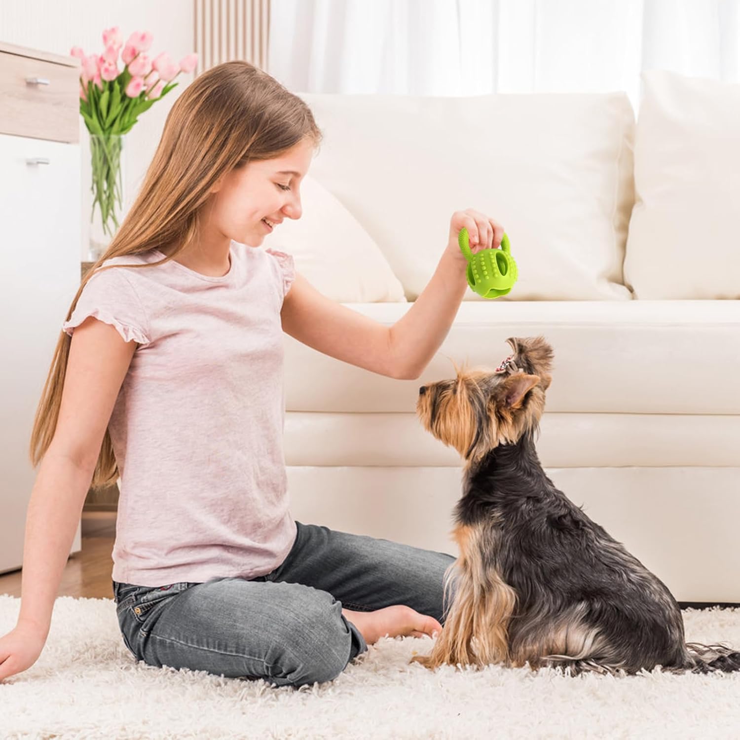 Interactive Chew Toy for Small Dogs Square Shaped Teeth Cleaning and Biting Plaything - Image 5