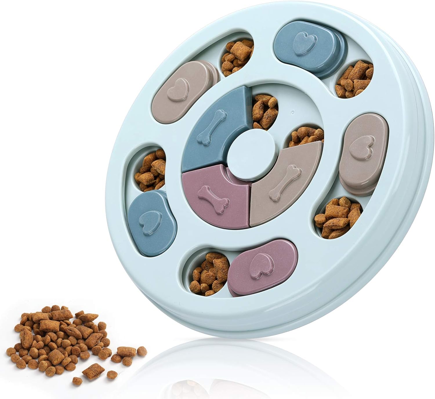 Dog Twister Puzzle Toy - Interactive Intelligence Game for Dogs - Blue - Image 1