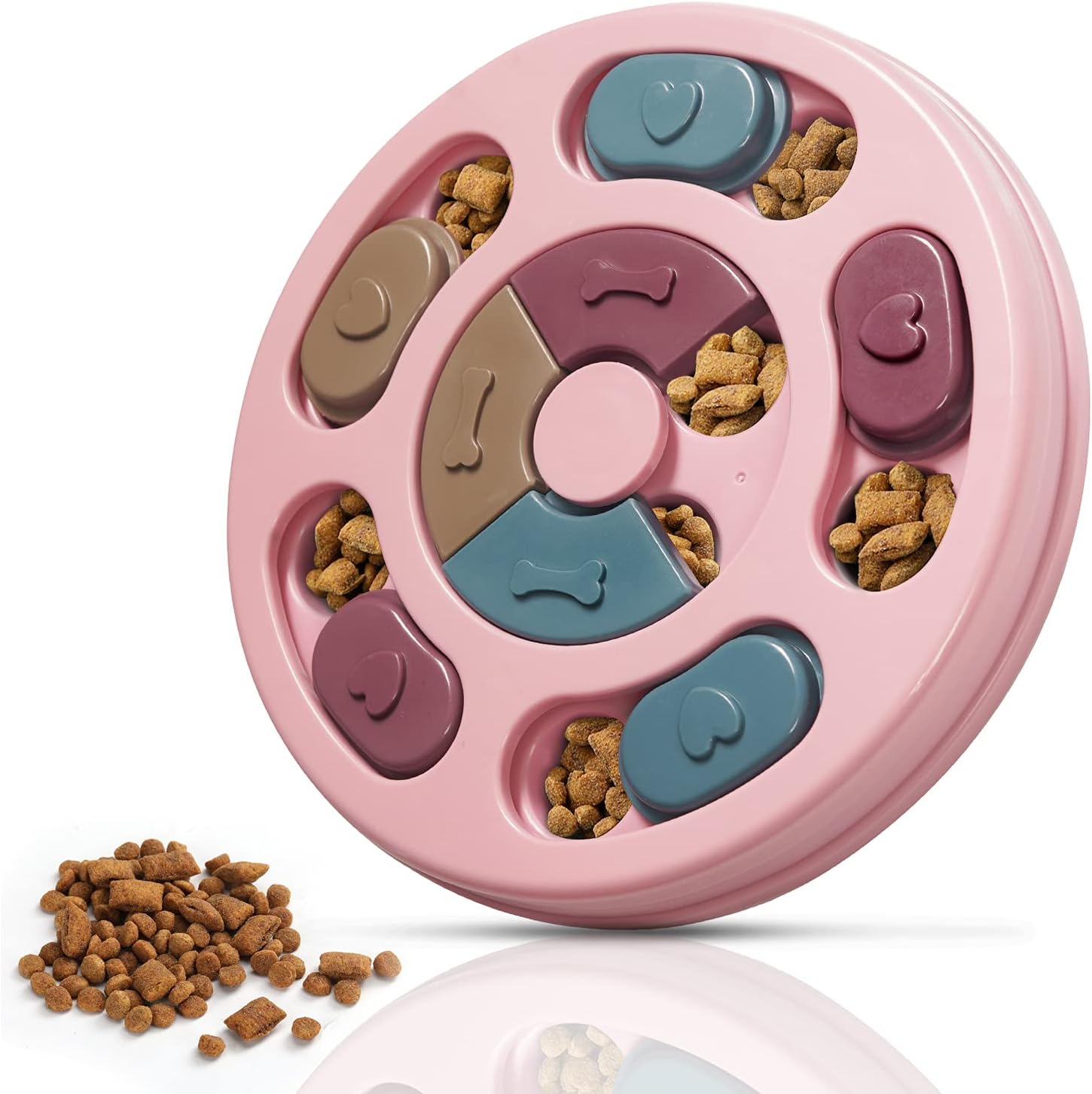 Dog Puzzle Game - Interactive Dog Twister Toy for Intelligence Training - Pink - Image 1