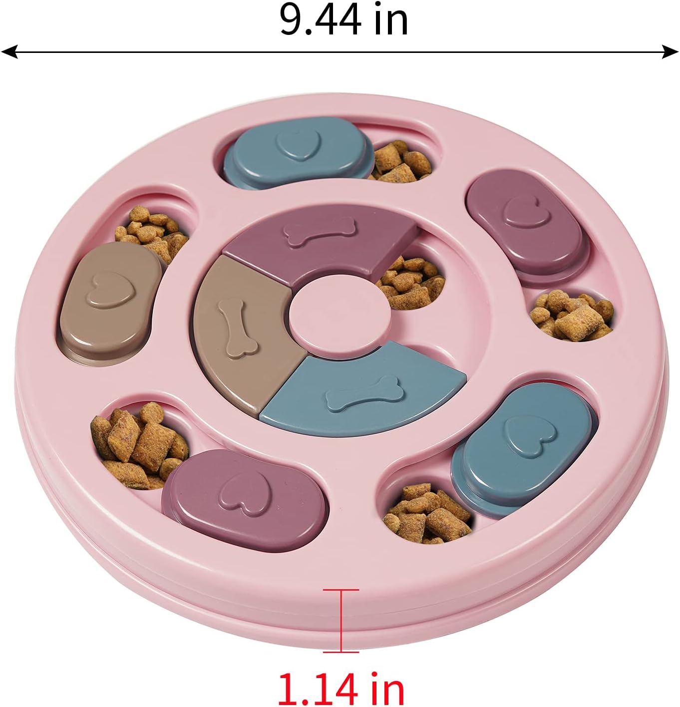Dog Puzzle Game - Interactive Dog Twister Toy for Intelligence Training - Pink - Image 2