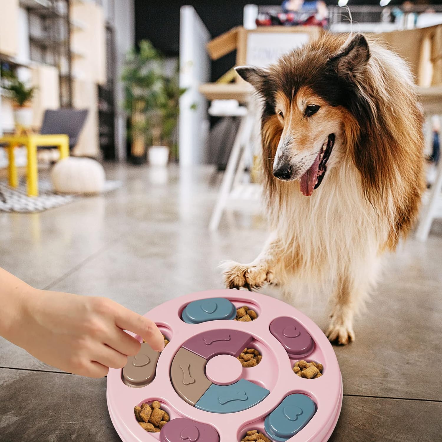 Dog Puzzle Game - Interactive Dog Twister Toy for Intelligence Training - Pink - Image 5